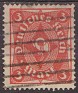 Germany 1922 Post Horn 3 Red Scott 186. Alemania 1922 Scott 186 u. Uploaded by susofe